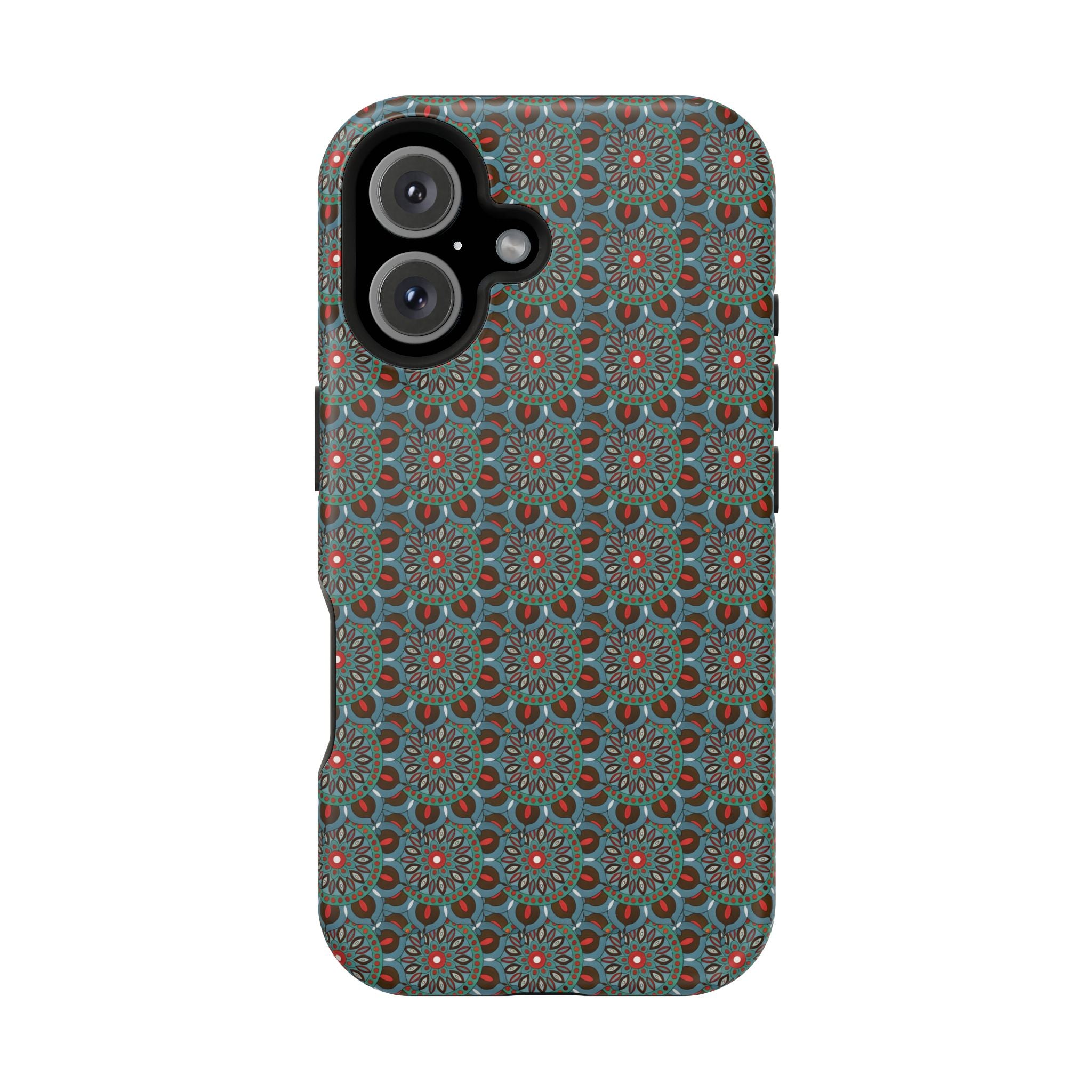Everlee Mandala Magnetic Impact-Resistant Phone Case — Retro Floral Geometric Pattern
