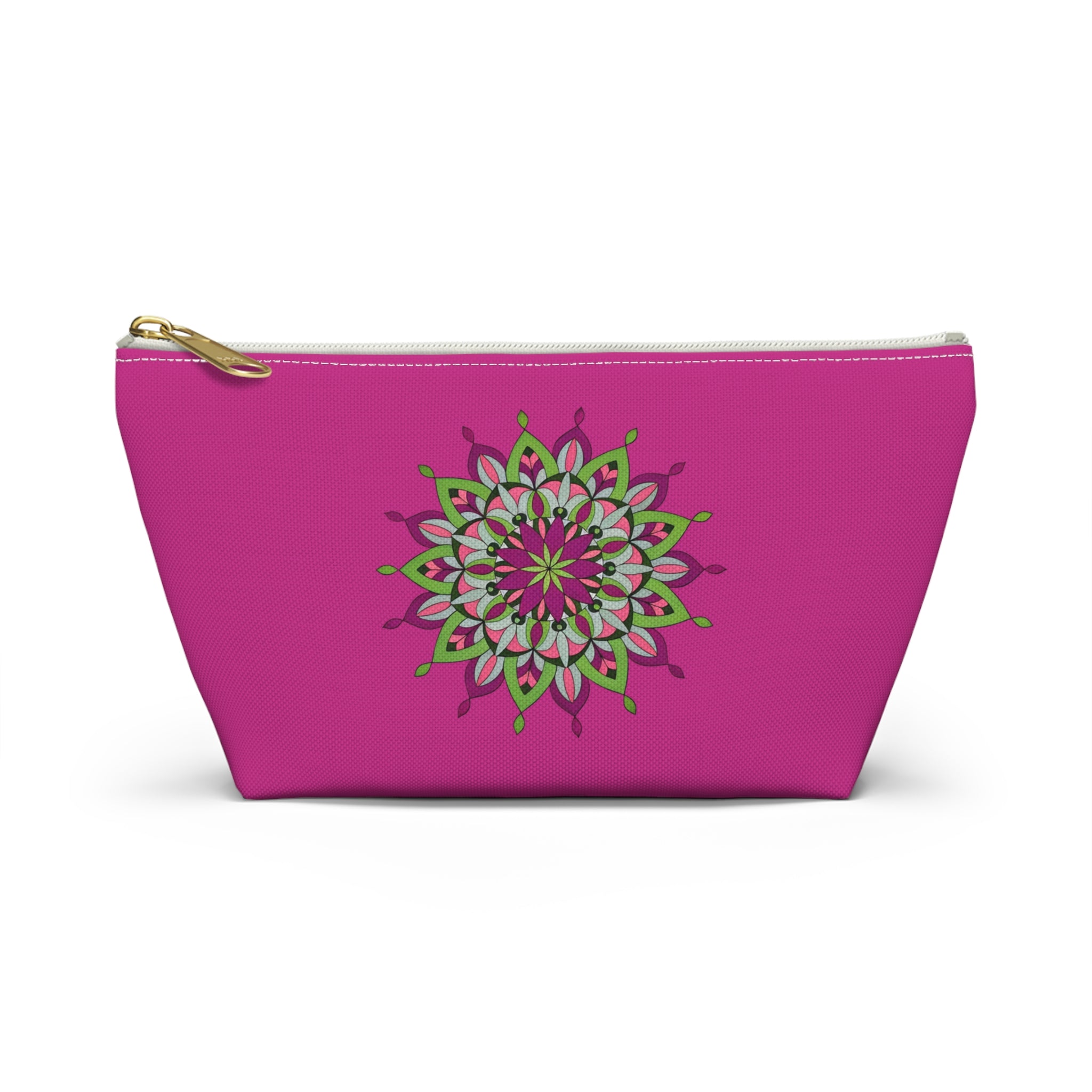 Cali Mandala Art Accessory Pouch — Pink T-Bottom Makeup & Travel Organizer