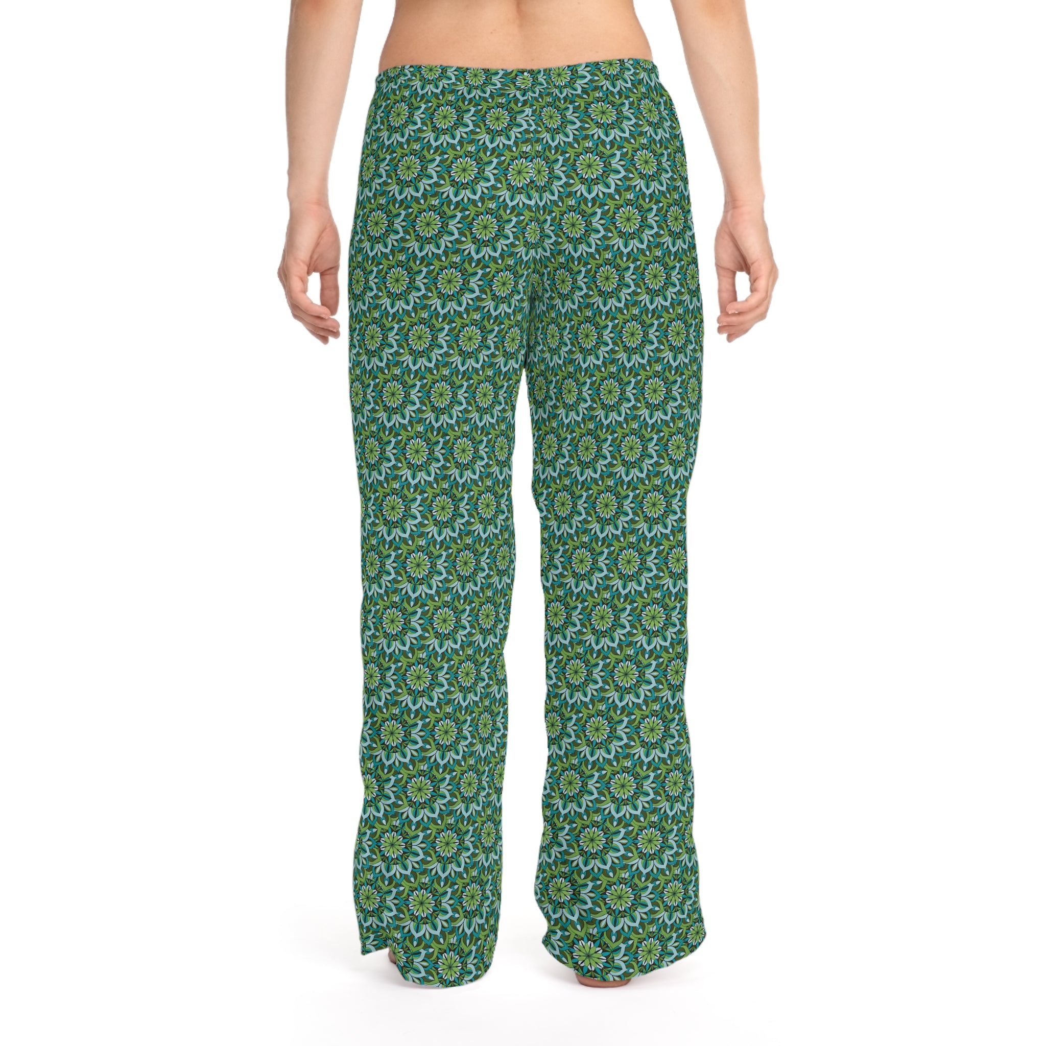 Lynne Mandala Green Women's Pajama Pants — Soft Lounge & Sleepwear