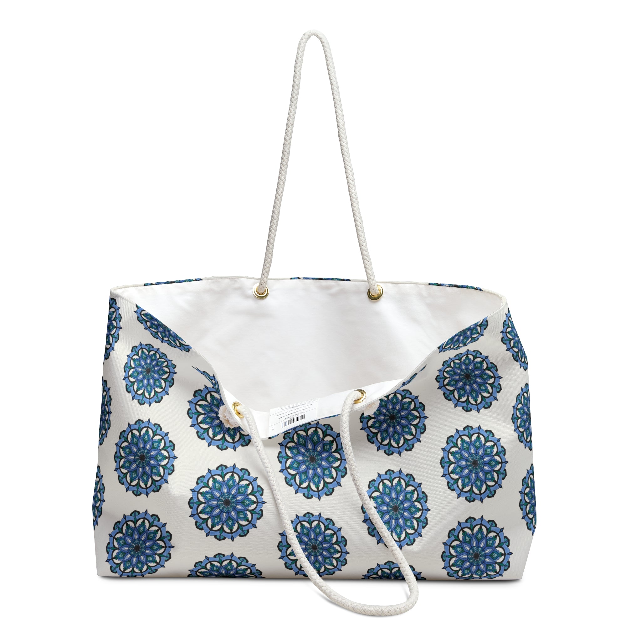 Leilani Blue Mandala Pattern Weekender Bag — Beach & Travel Tote
