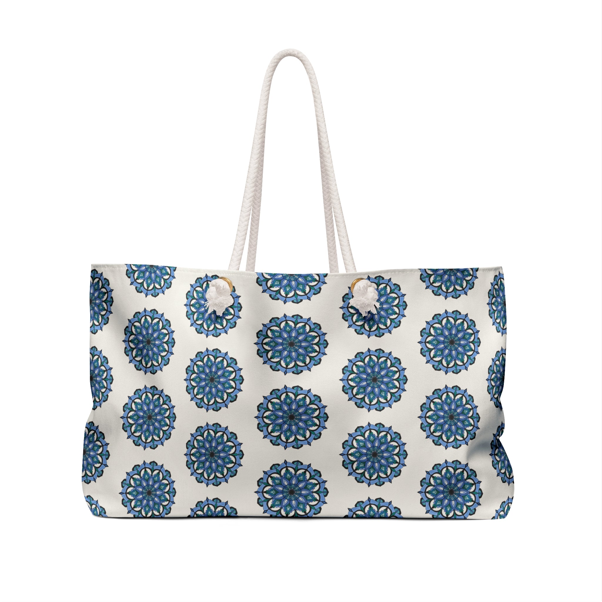 Leilani Blue Mandala Pattern Weekender Bag — Beach & Travel Tote