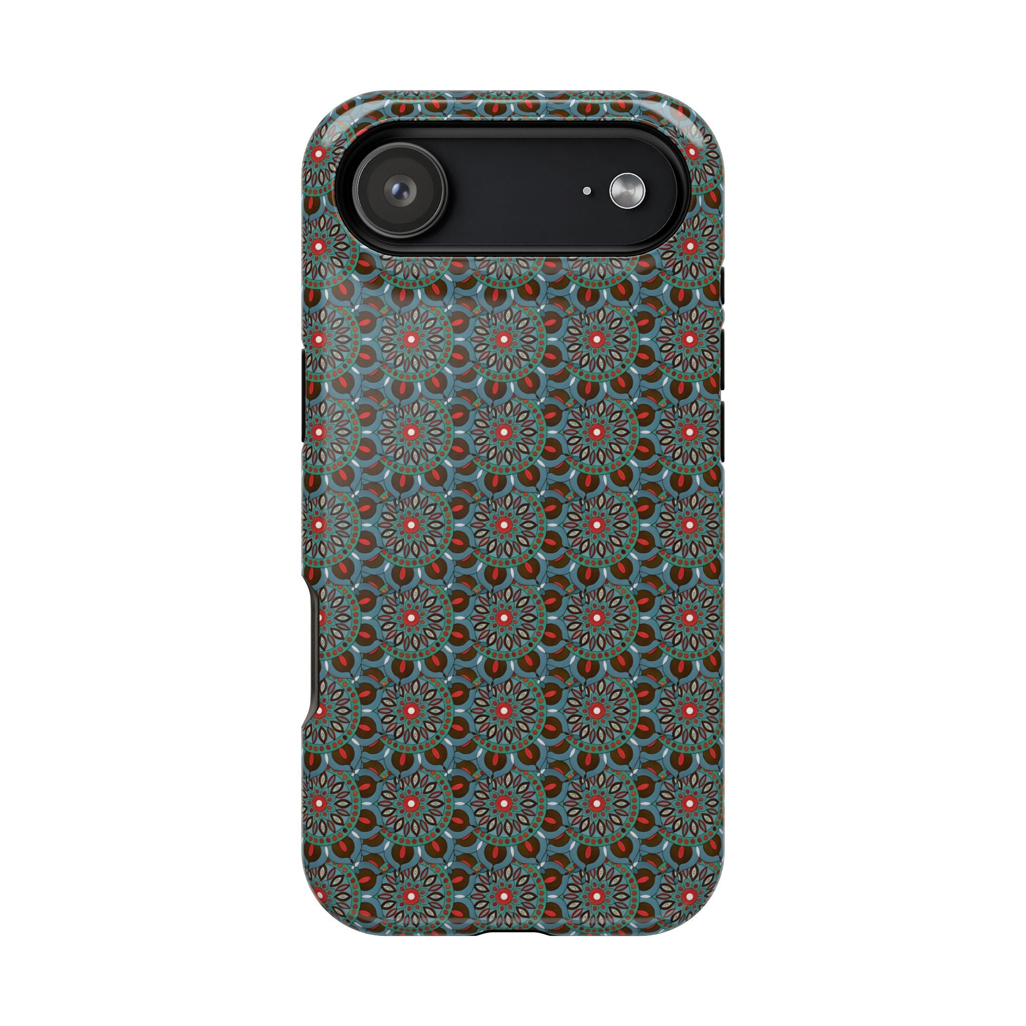 Everlee Mandala Magnetic Impact-Resistant Phone Case — Retro Floral Geometric Pattern