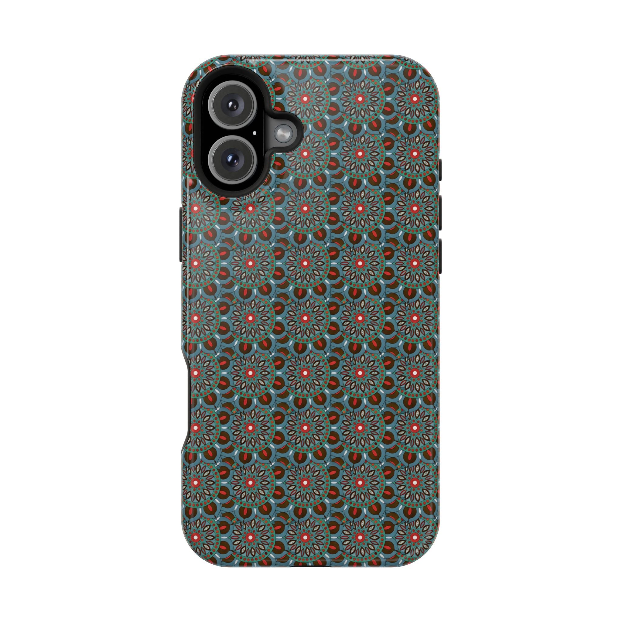 Everlee Mandala Magnetic Impact-Resistant Phone Case — Retro Floral Geometric Pattern
