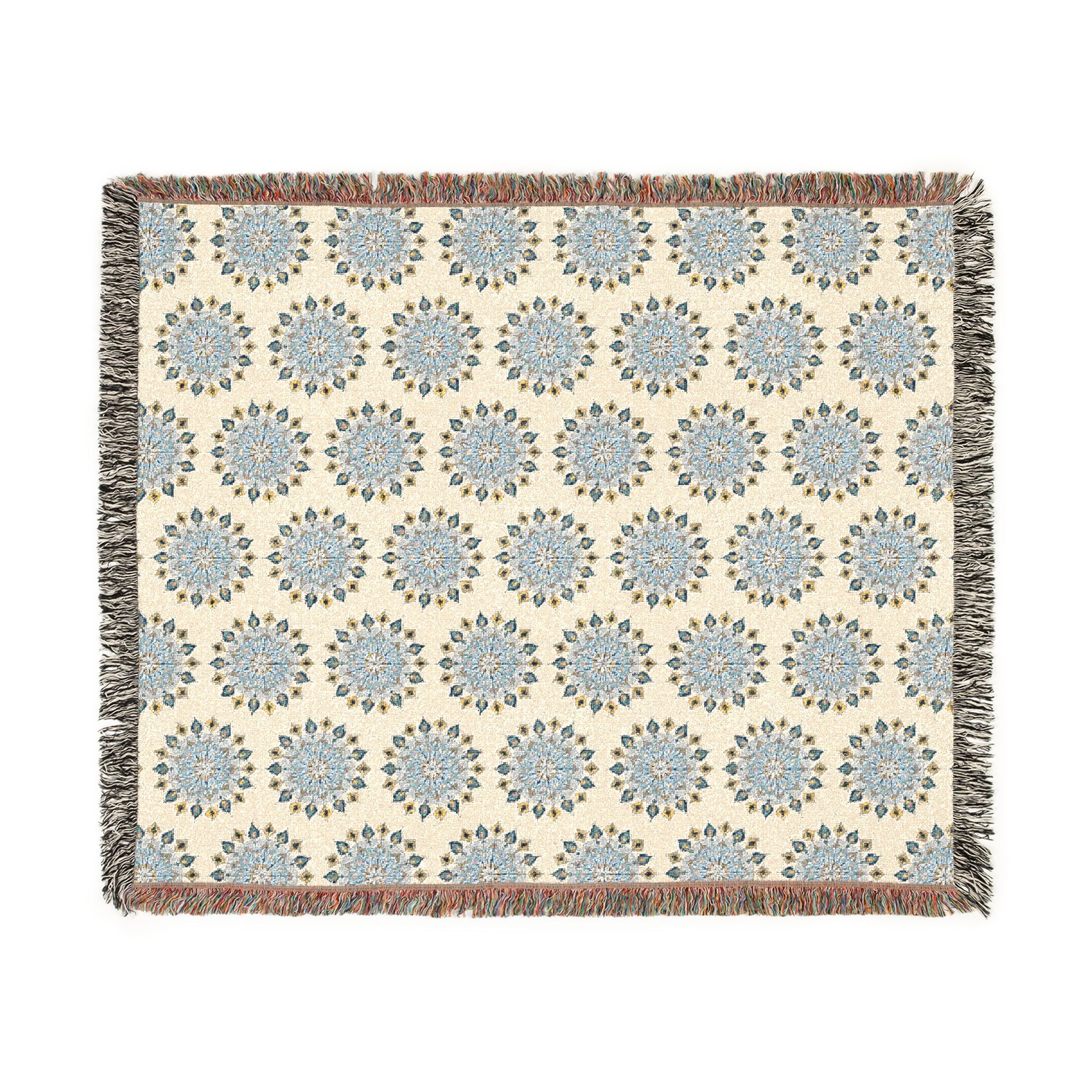 Genie Mandala Art Woven Blanket