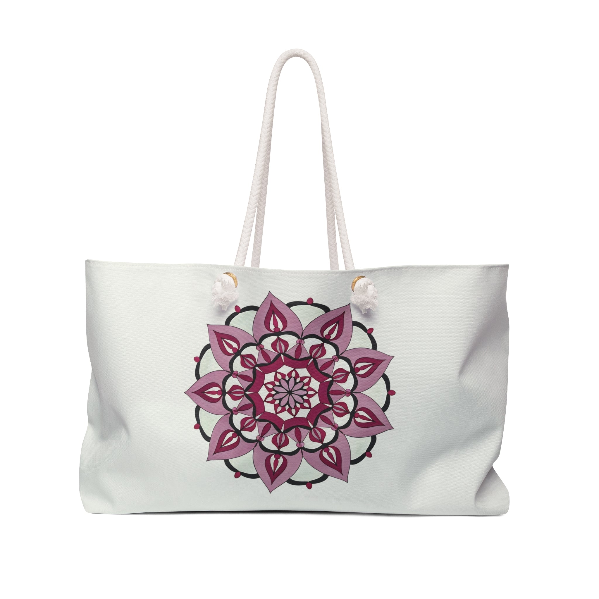 Orla Mandala Weekender Bag — Pink Floral Travel Tote