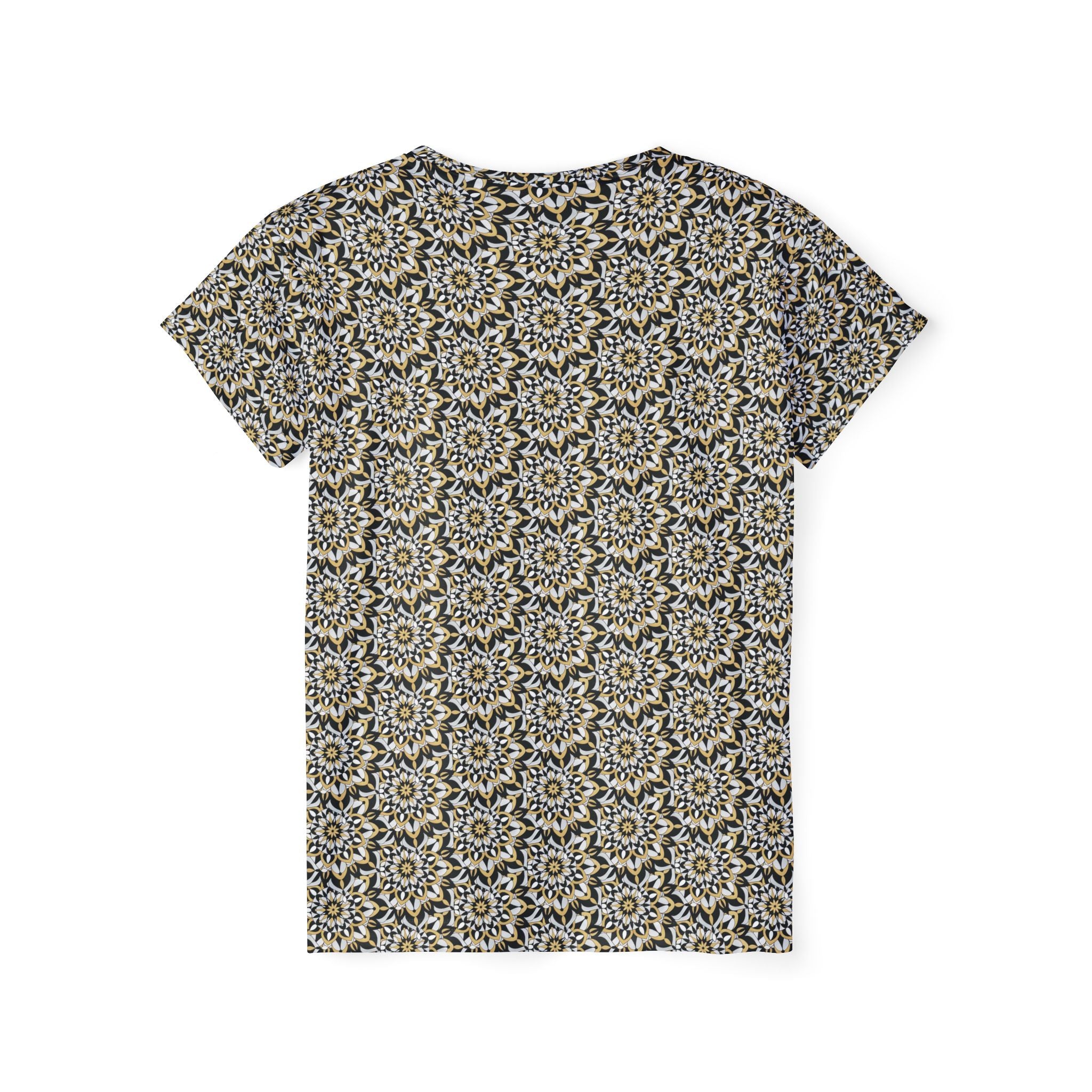 Freya Mandala Women's Sports Jersey — Vintage Mosaic Floral All-Over Print