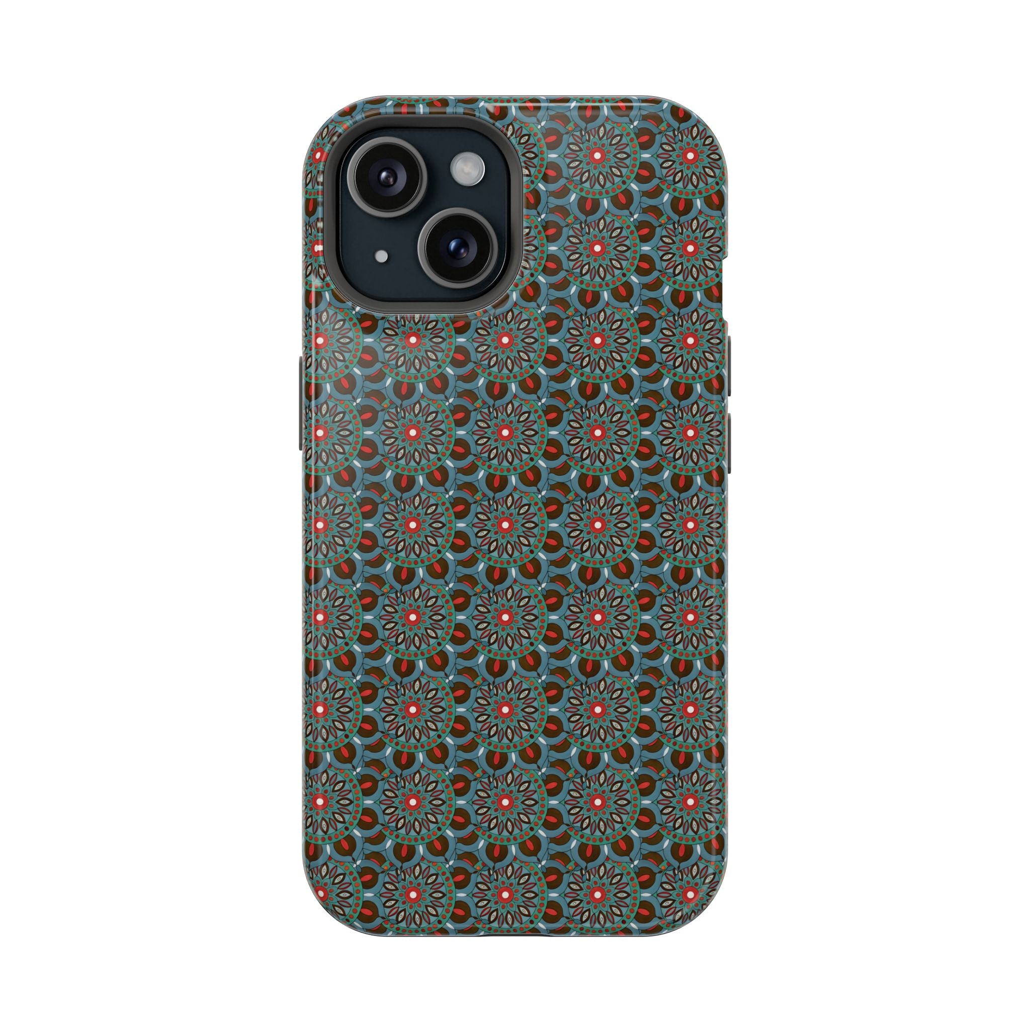 Everlee Mandala Magnetic Impact-Resistant Phone Case — Retro Floral Geometric Pattern