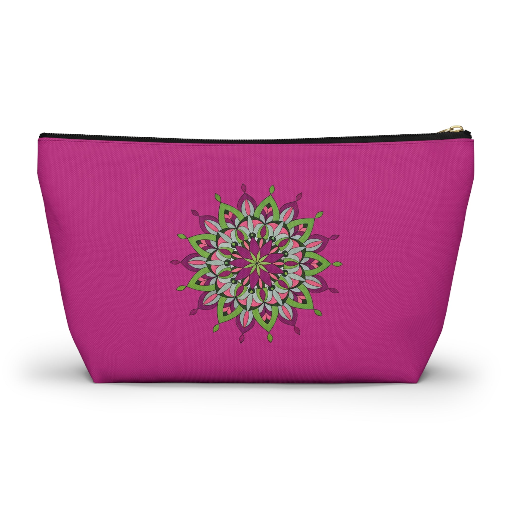 Cali Mandala Art Accessory Pouch — Pink T-Bottom Makeup & Travel Organizer