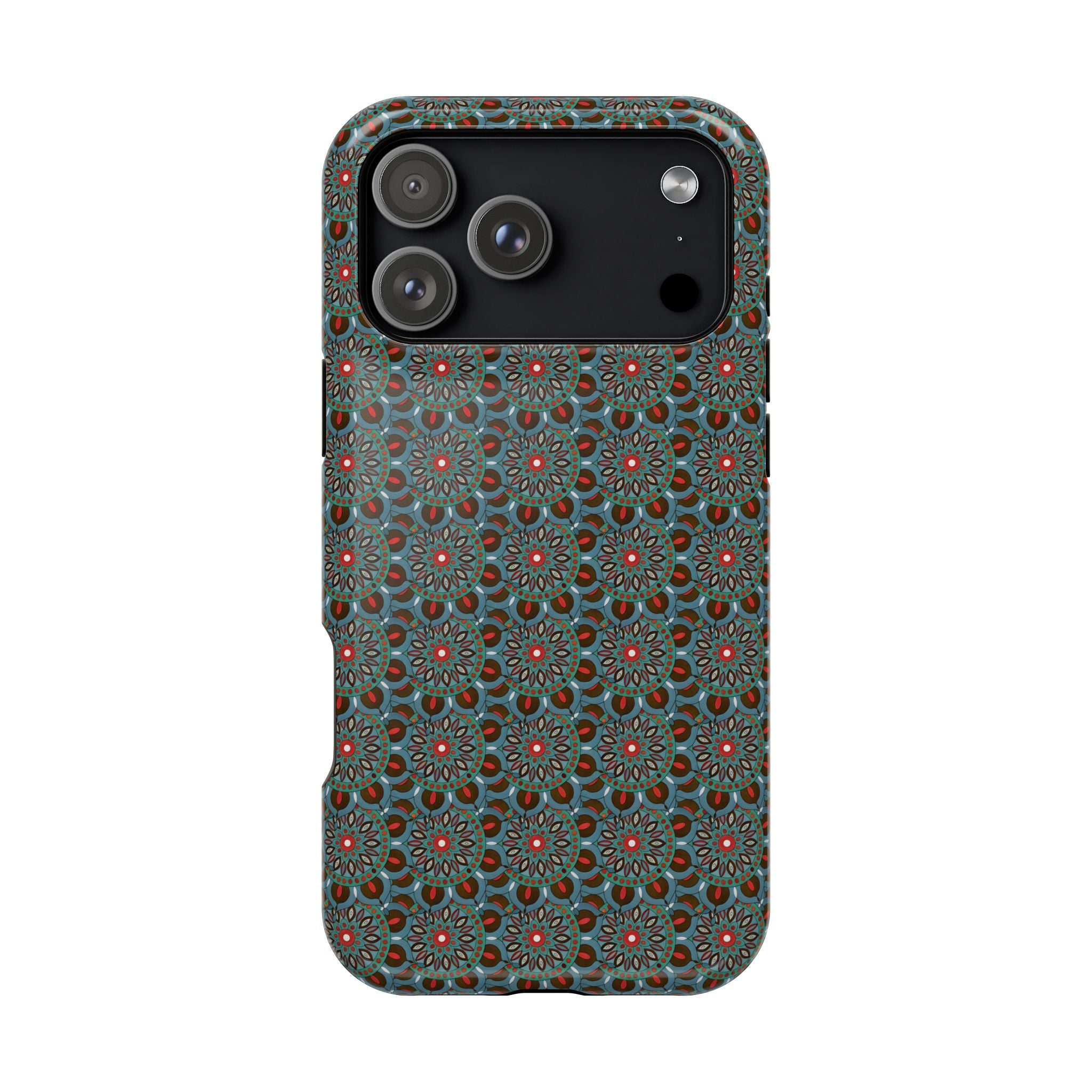 Everlee Mandala Magnetic Impact-Resistant Phone Case — Retro Floral Geometric Pattern