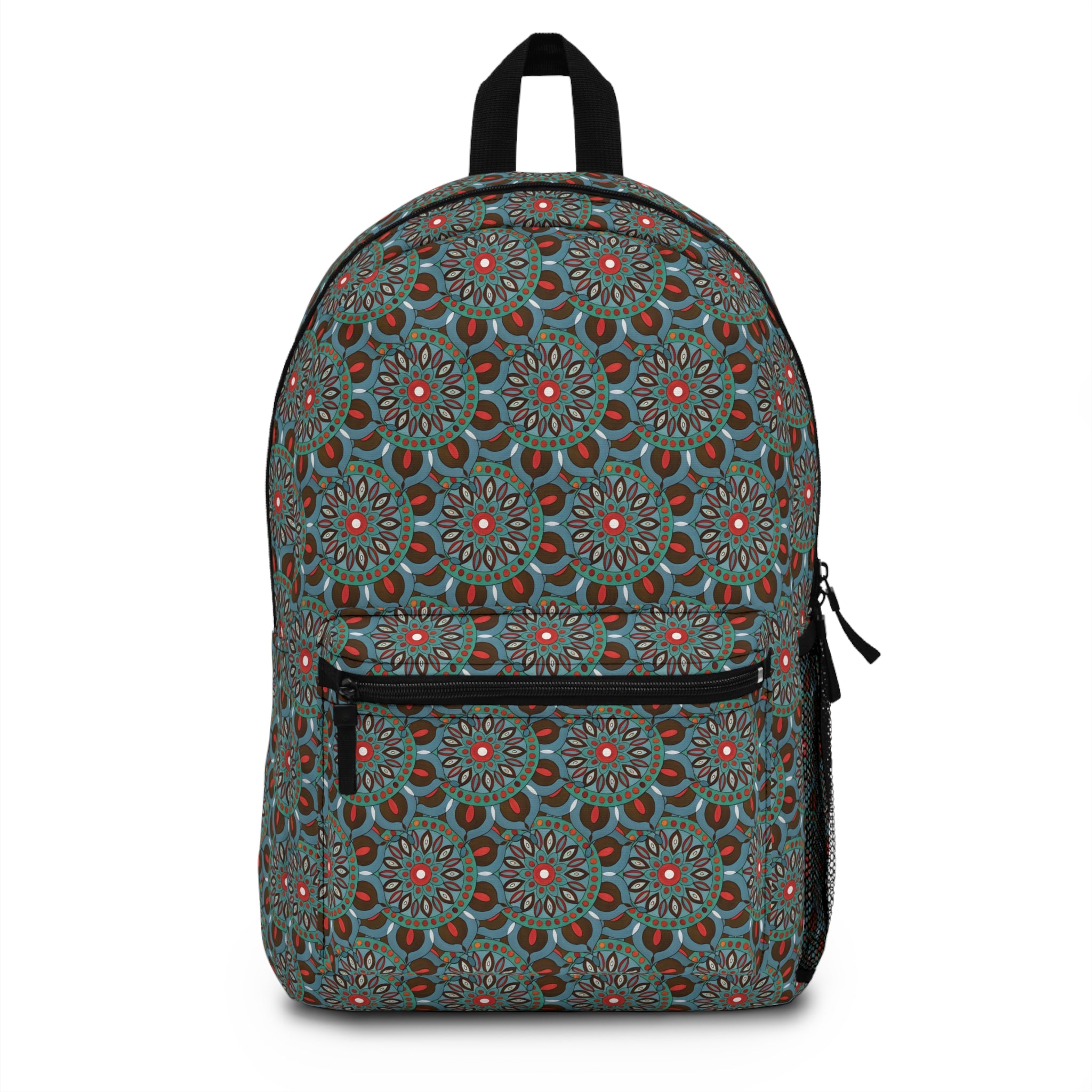 Everlee Mandala Art Vintage Floral Mandala Backpack — Boho Patterned School & Travel Bag