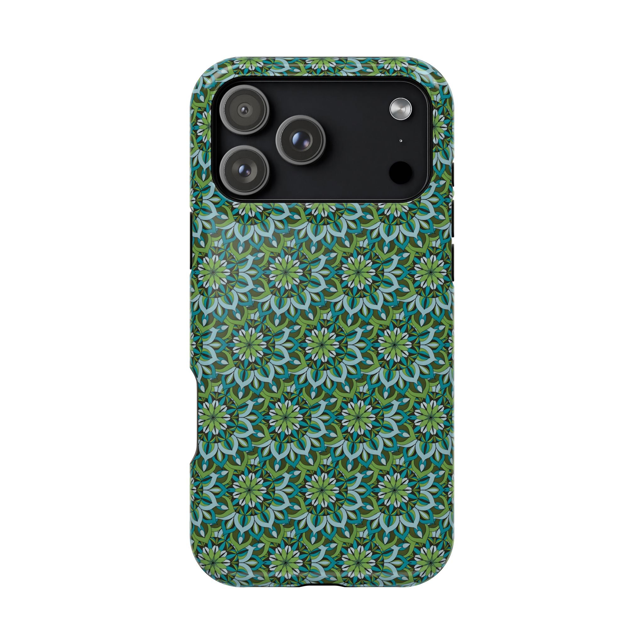 Lynne Mandala Art Floral Kaleidoscope Magnetic Impact Phone Case