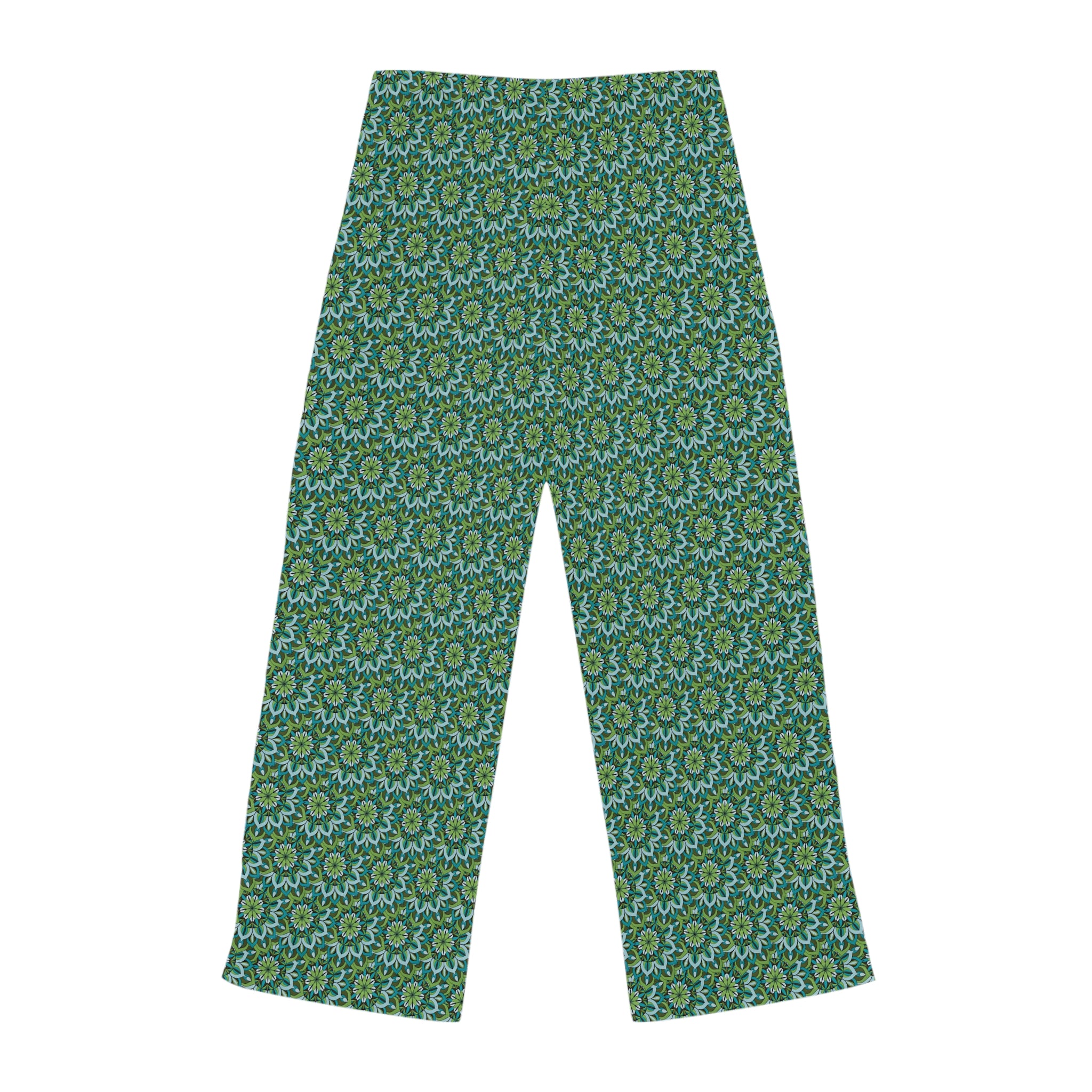 Lynne Mandala Green Women's Pajama Pants — Soft Lounge & Sleepwear