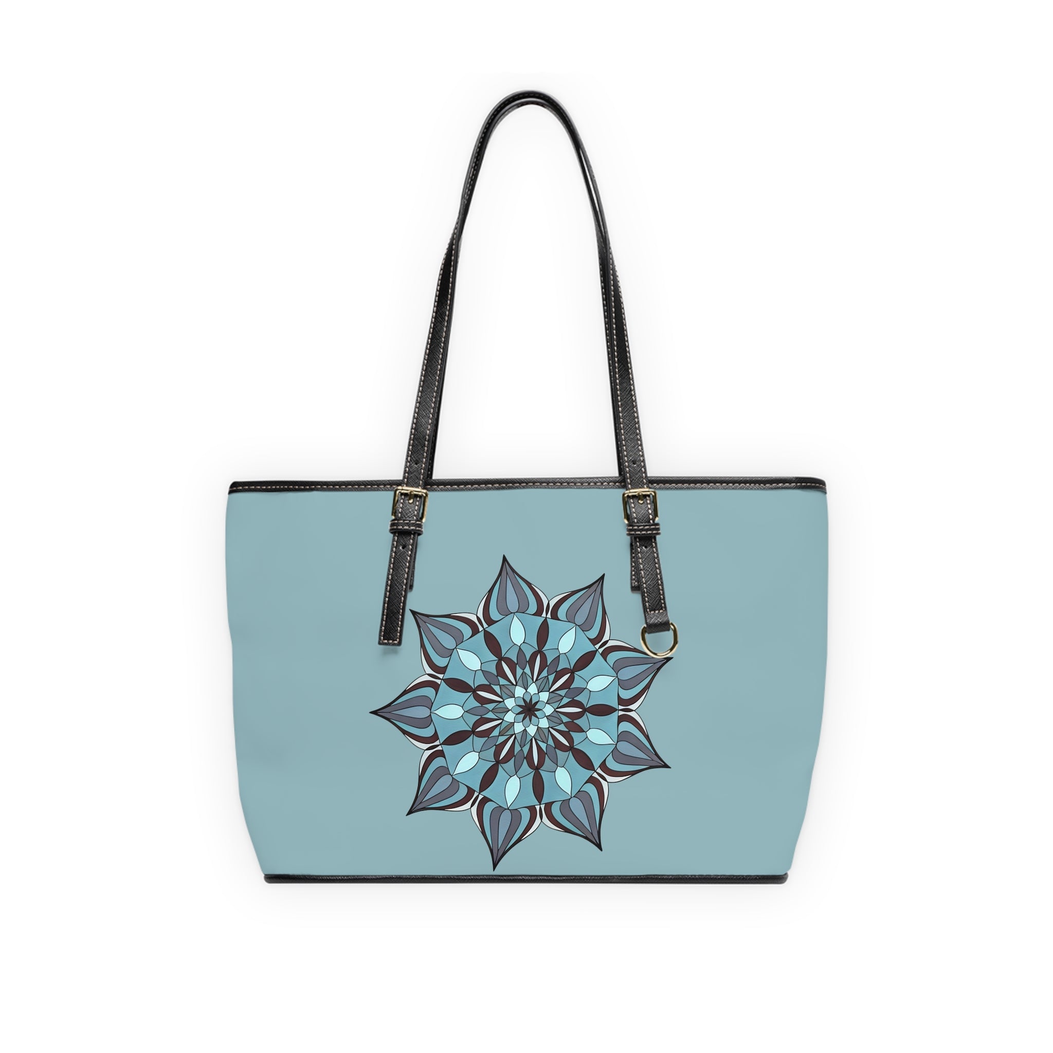 Wren Blue Mandala PU Shoulder Bag