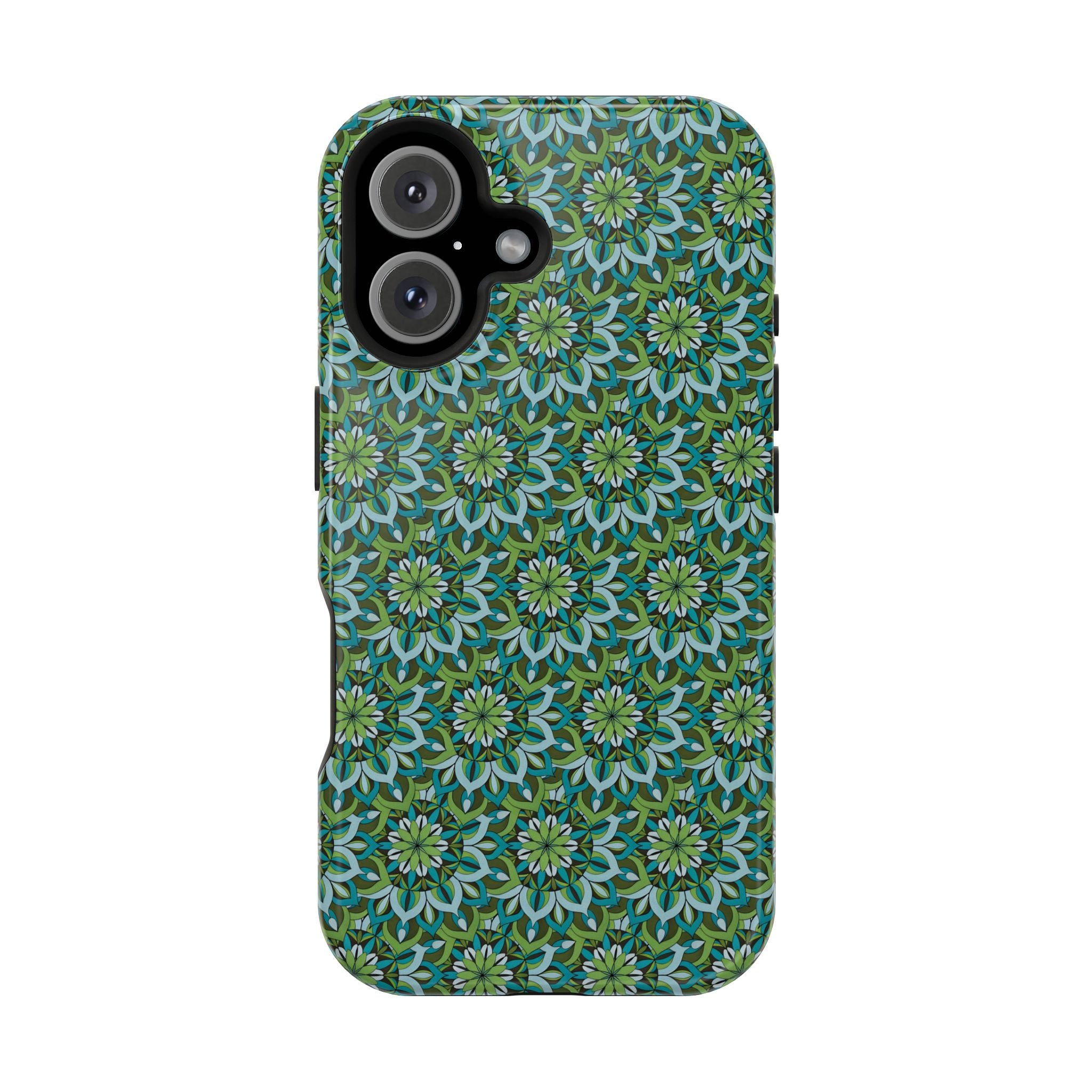 Lynne Mandala Art Floral Kaleidoscope Magnetic Impact Phone Case