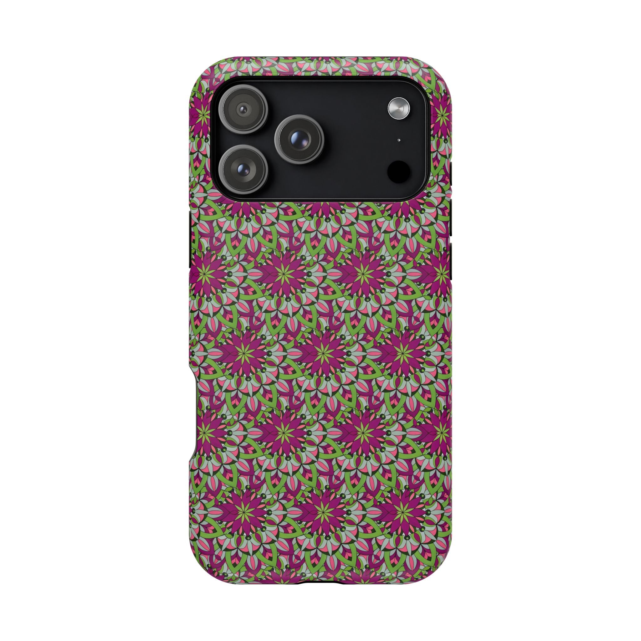 Cali Mandala Art Floral Kaleidoscope Magnetic Impact Phone Case — Protective iPhone Cover