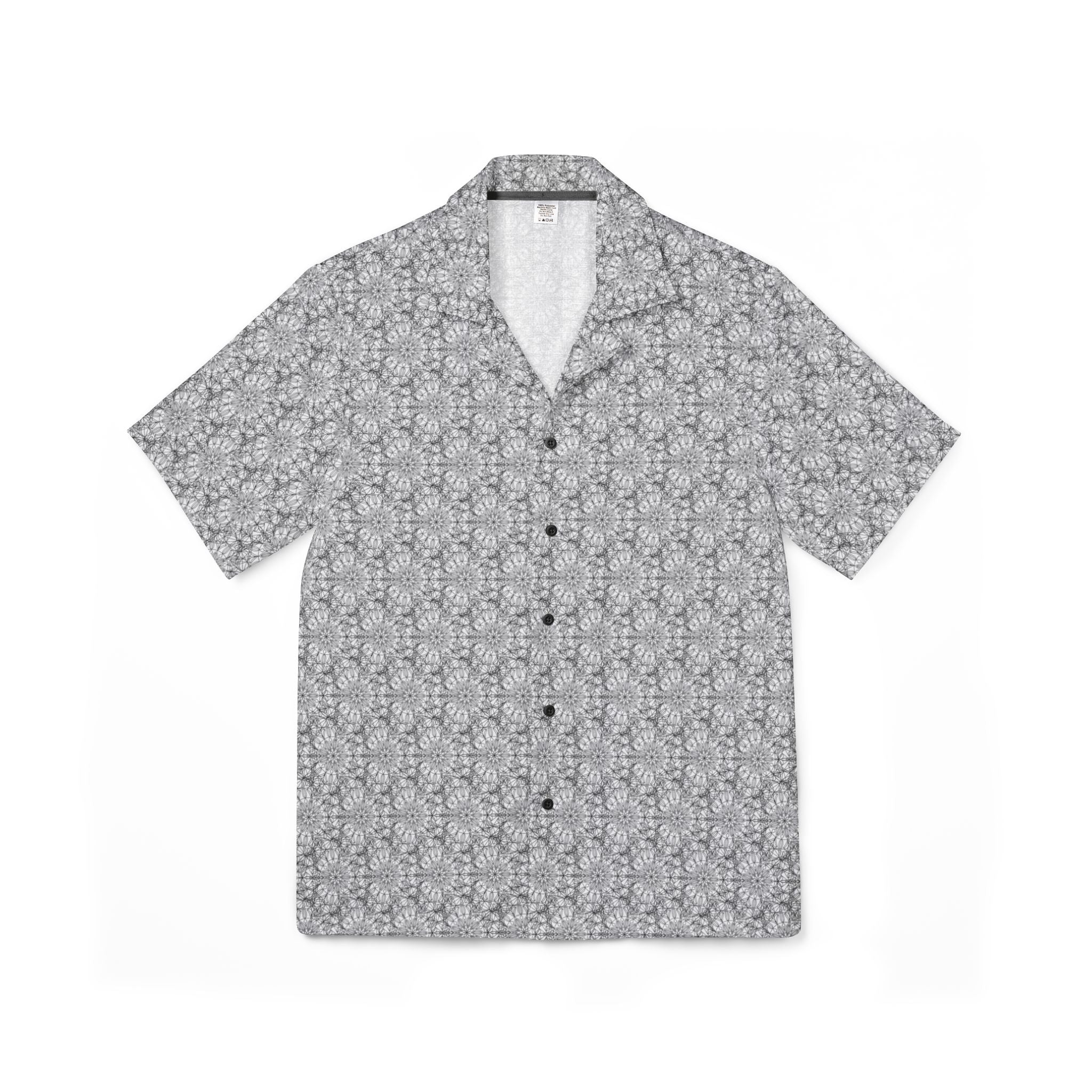 Howard Mandala Men's Floral Hawaiian Camp Shirt — All-Over Print Tropical Button-Up