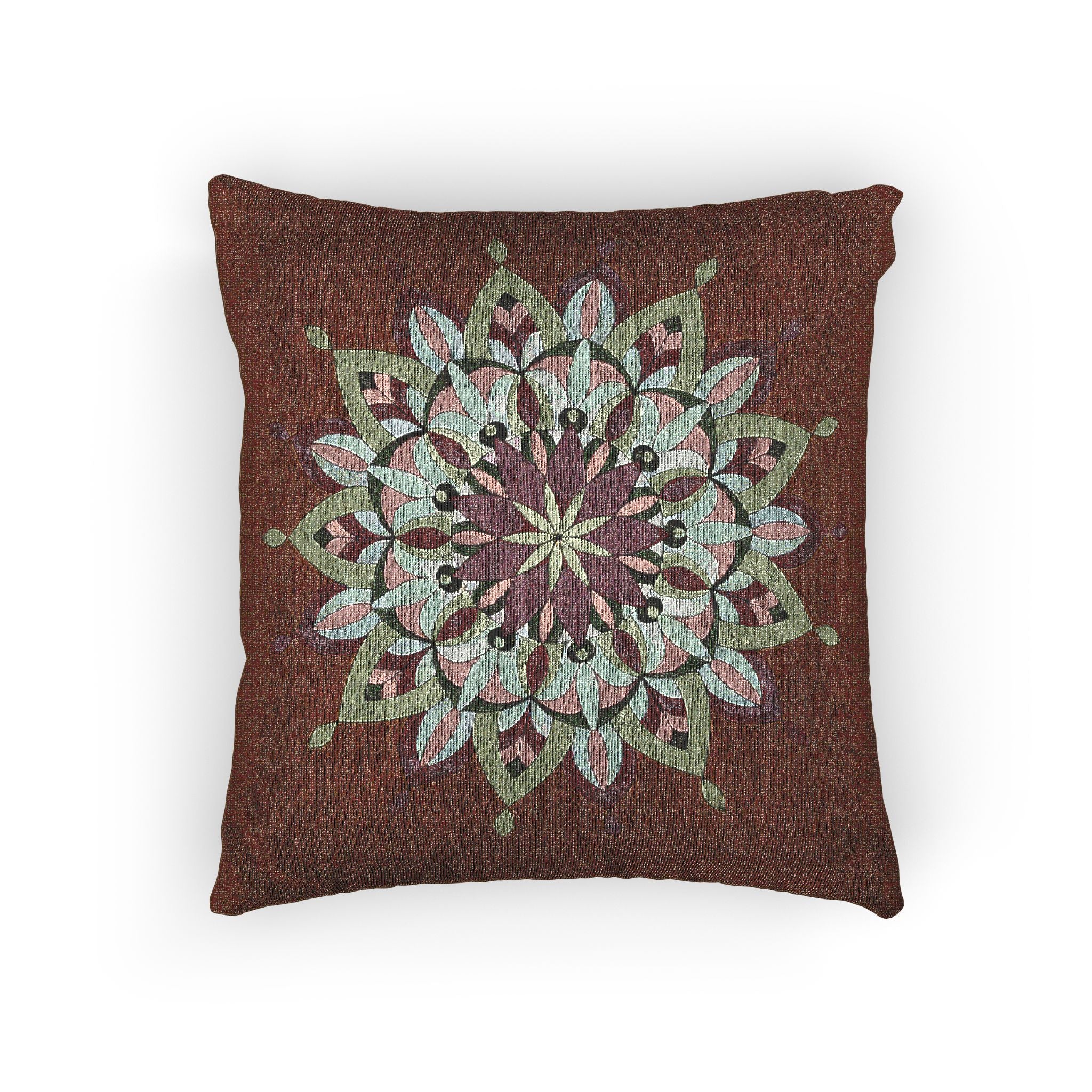 Cali Mandala Art Woven Pillow