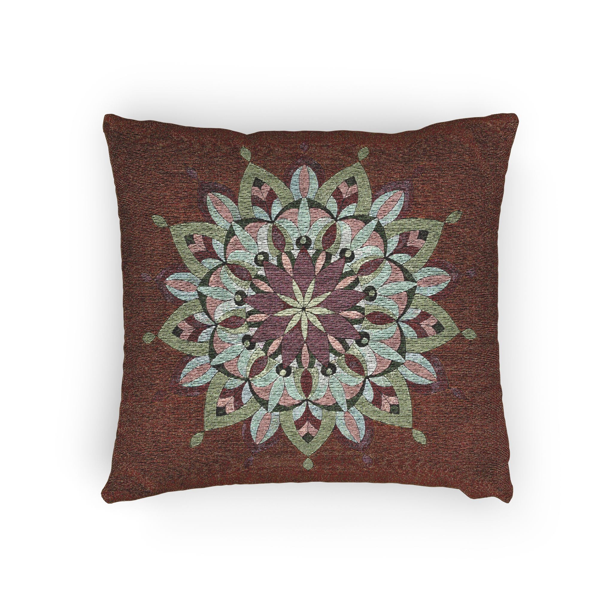 Cali Mandala Art Woven Pillow