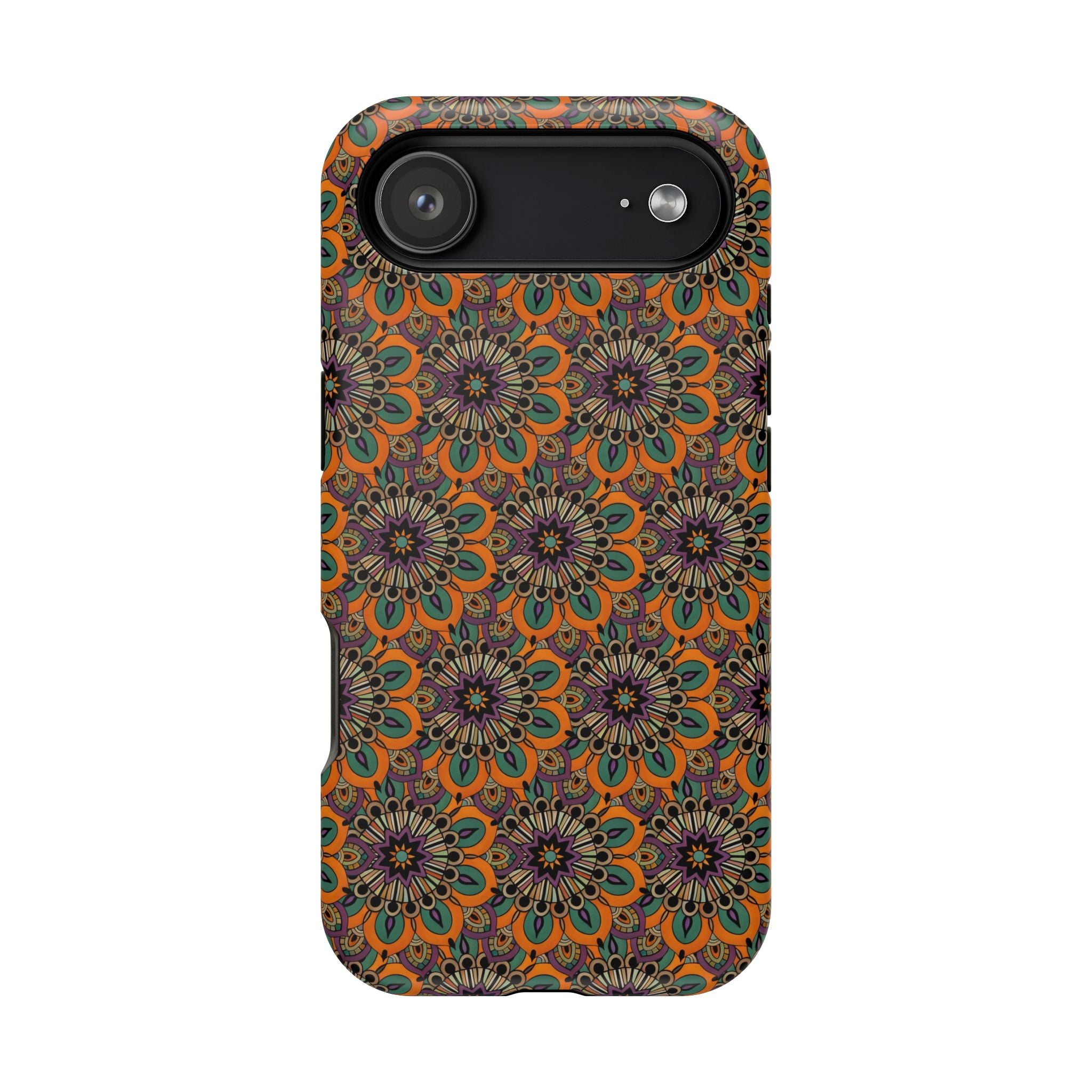 Angie Mandala Bohemian Floral Magnetic Impact Phone Case — Retro Mandala Pattern for iPhone