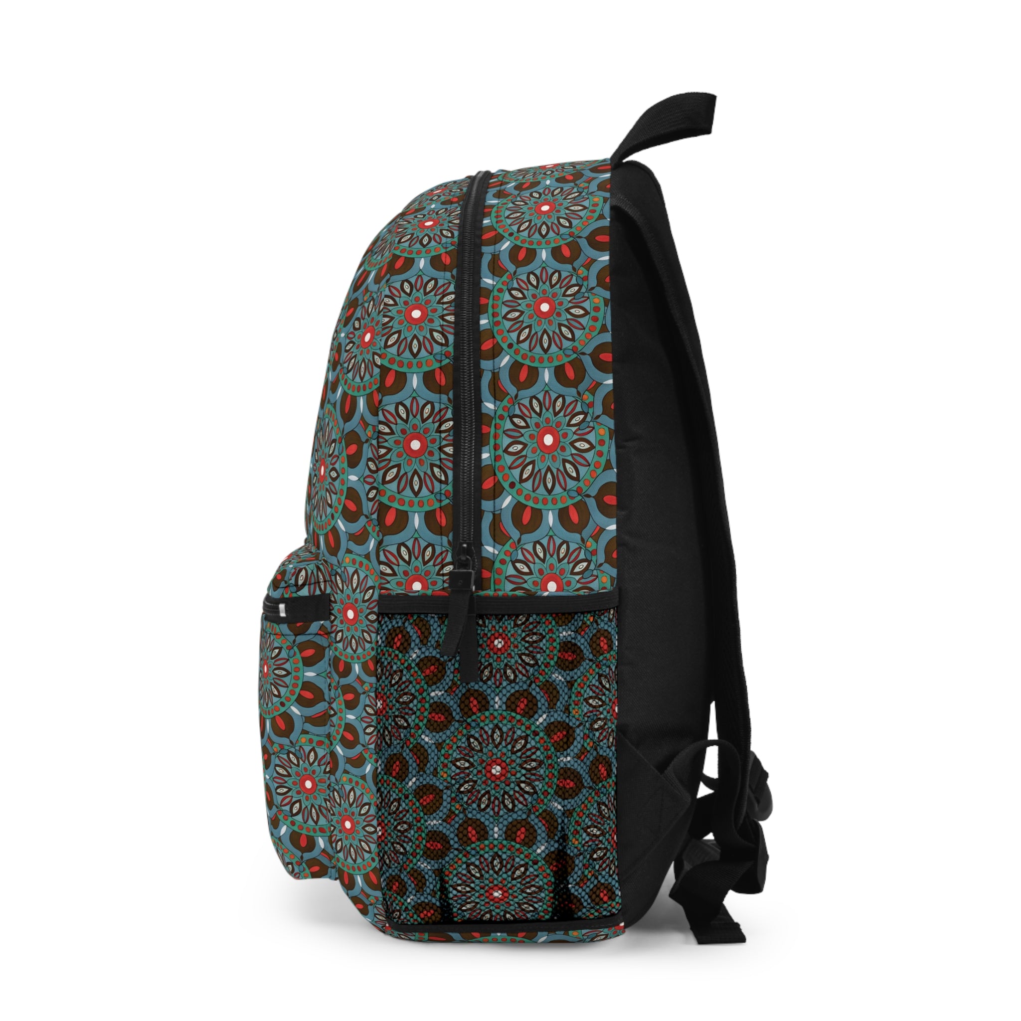 Everlee Mandala Art Vintage Floral Mandala Backpack — Boho Patterned School & Travel Bag