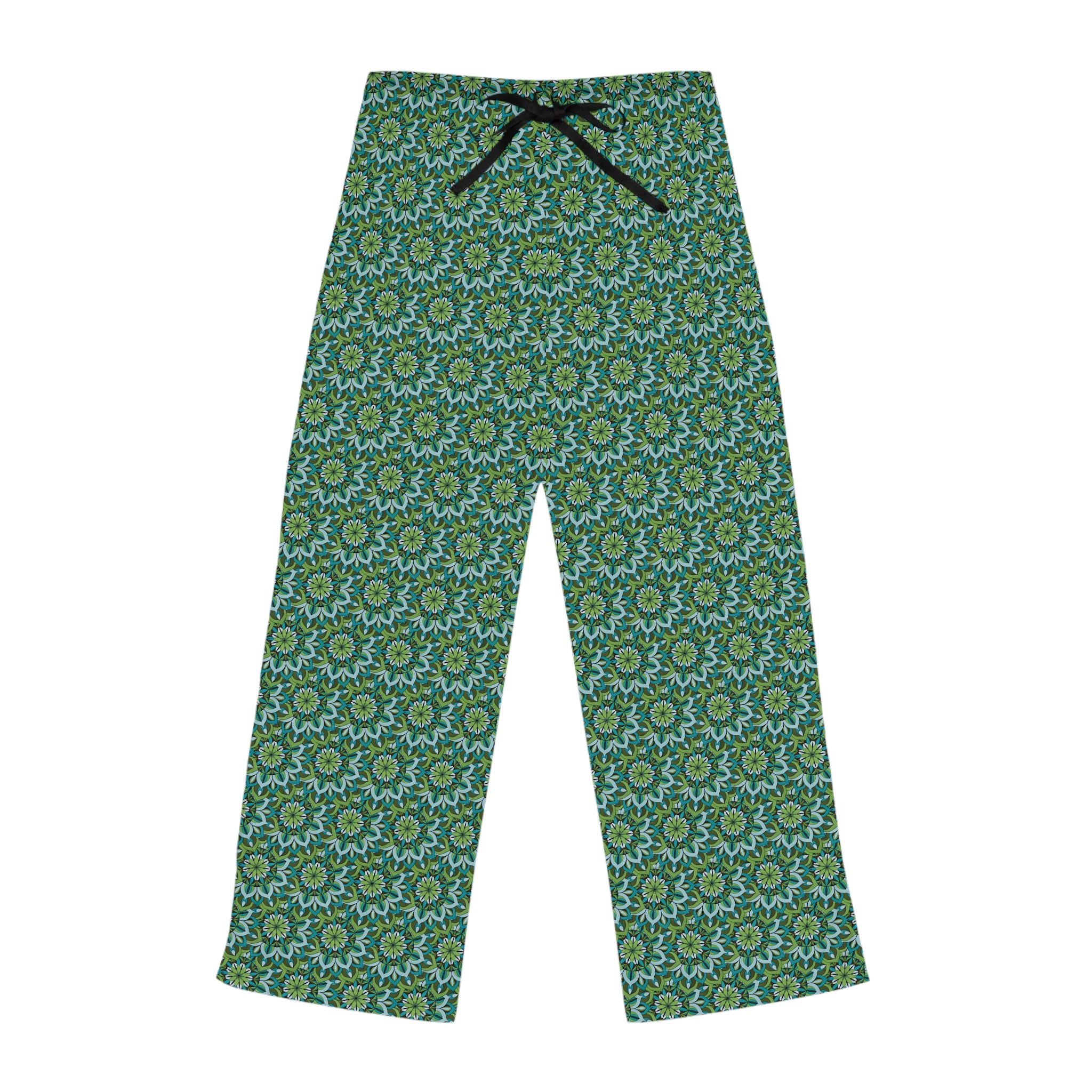 Lynne Mandala Green Women's Pajama Pants — Soft Lounge & Sleepwear