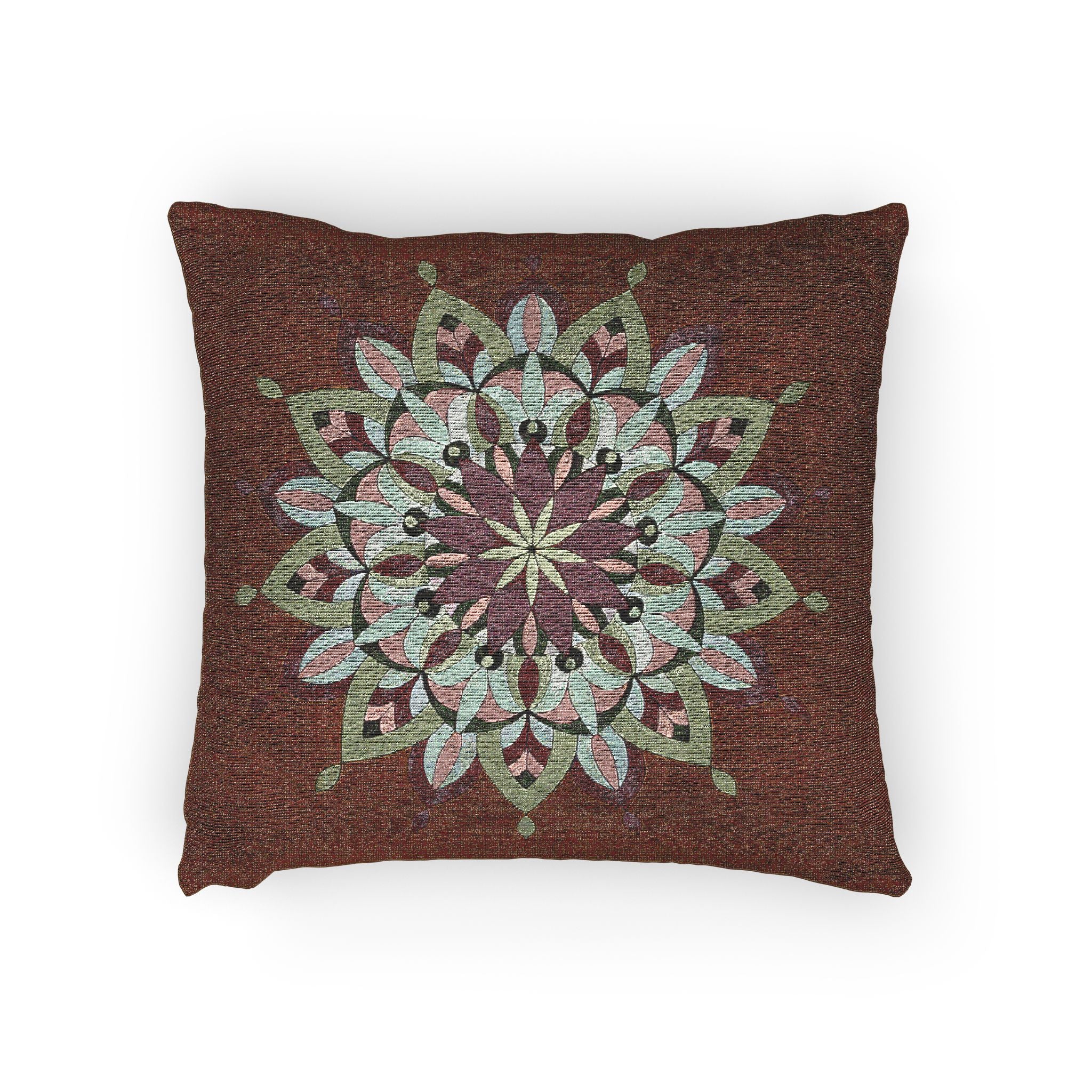 Cali Mandala Art Woven Pillow