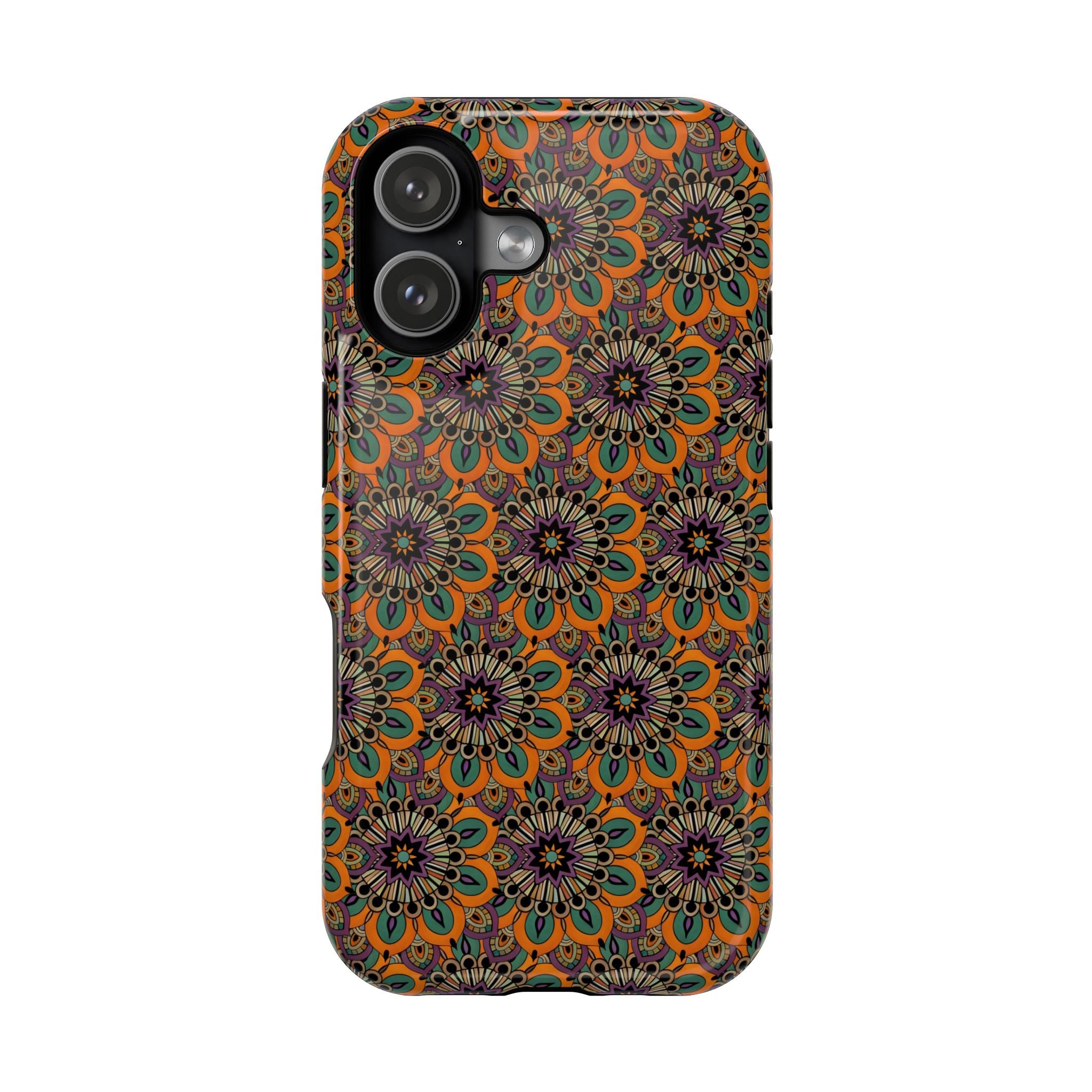 Angie Mandala Bohemian Floral Magnetic Impact Phone Case — Retro Mandala Pattern for iPhone