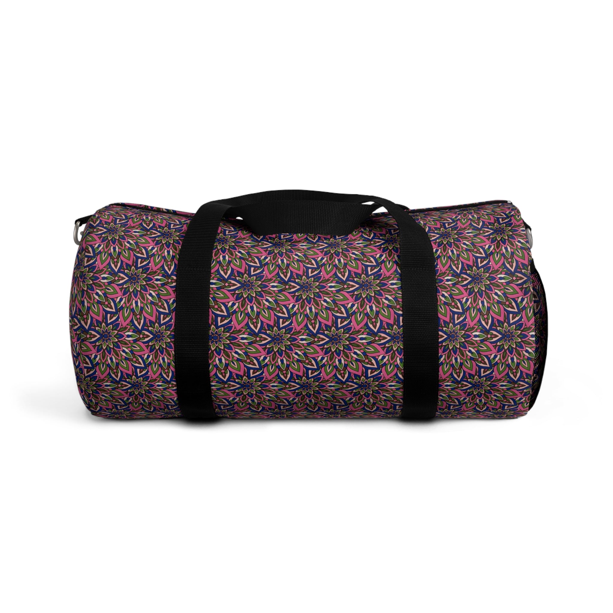 Laura Mandala Art Floral Kaleidoscope Duffel Bag — Colorful Travel & Gym Bag
