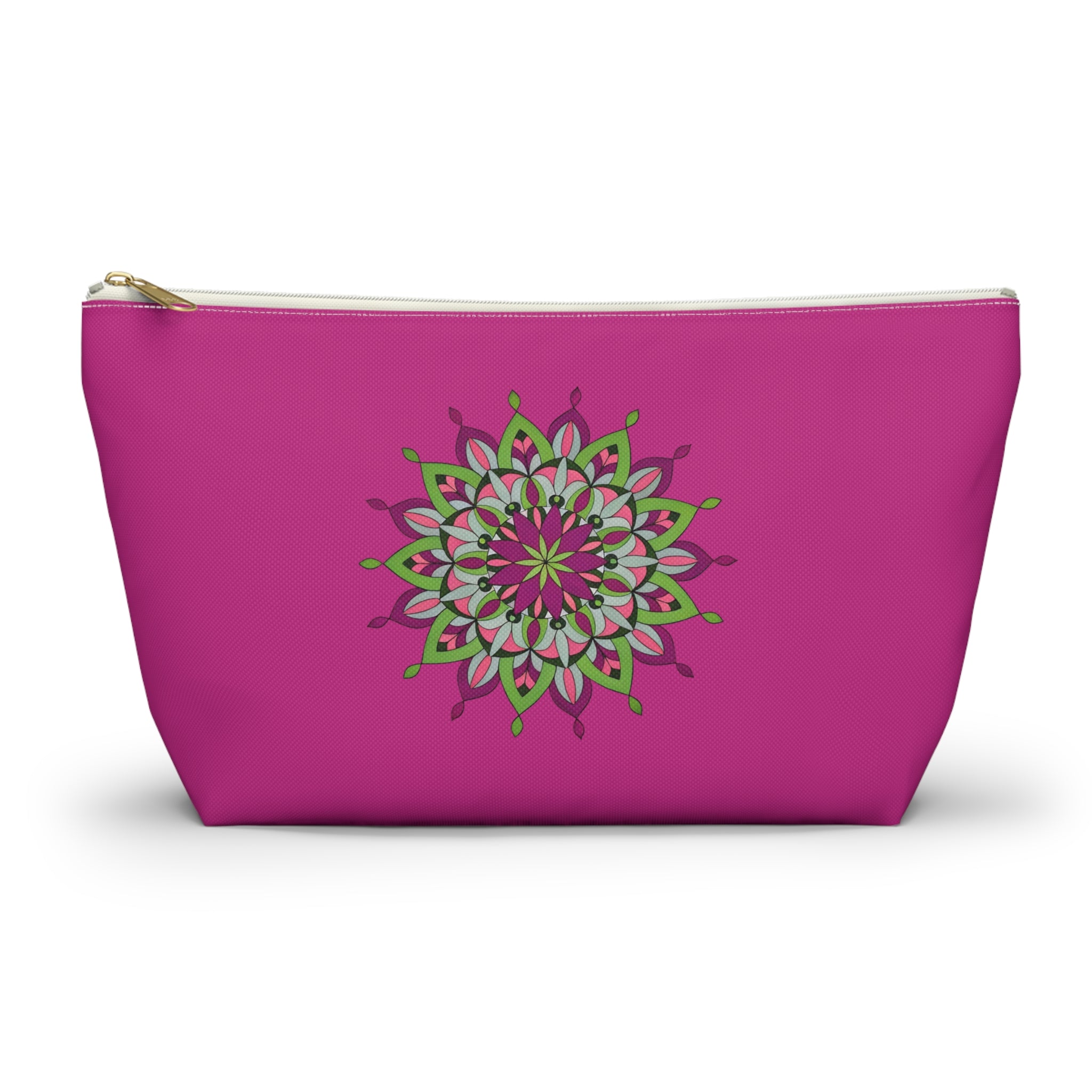 Cali Mandala Art Accessory Pouch — Pink T-Bottom Makeup & Travel Organizer