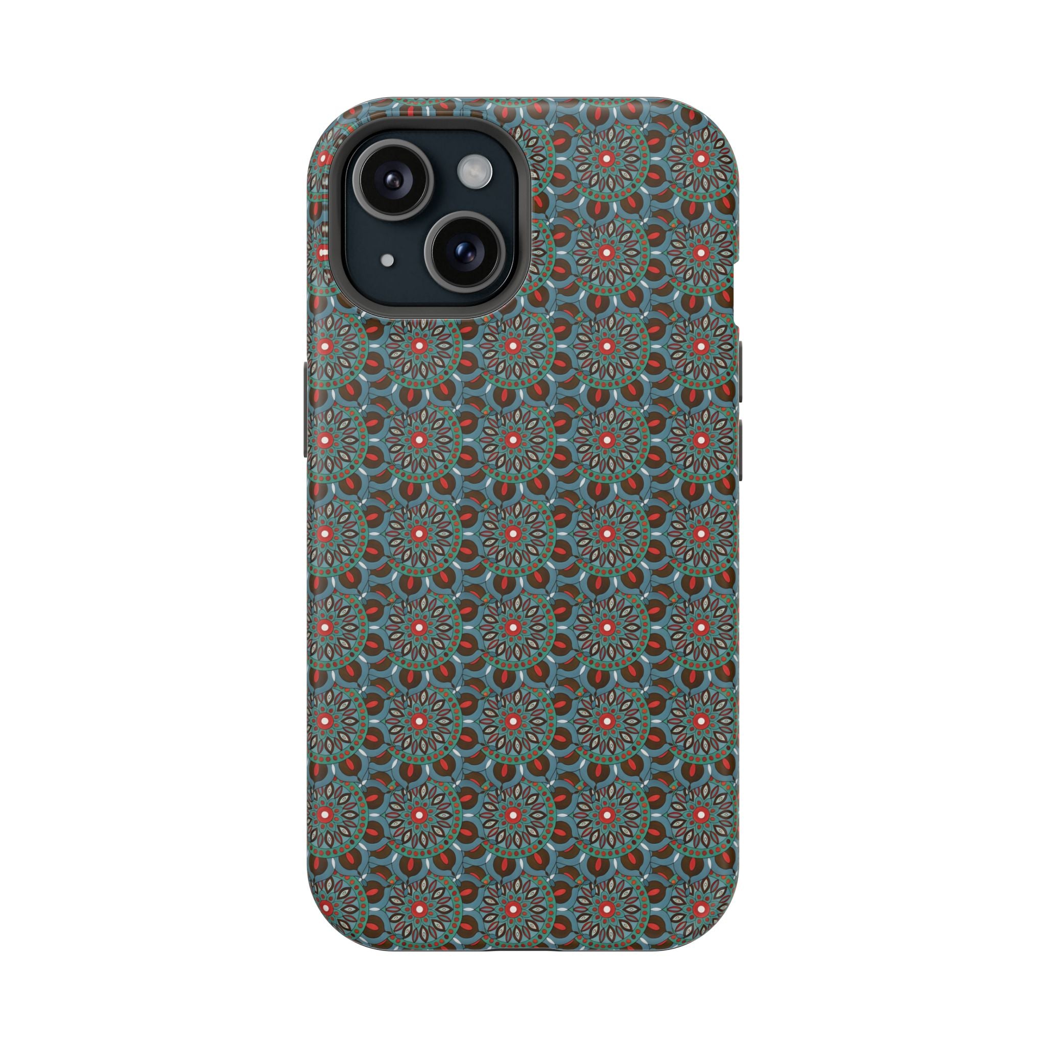 Everlee Mandala Magnetic Impact-Resistant Phone Case — Retro Floral Geometric Pattern