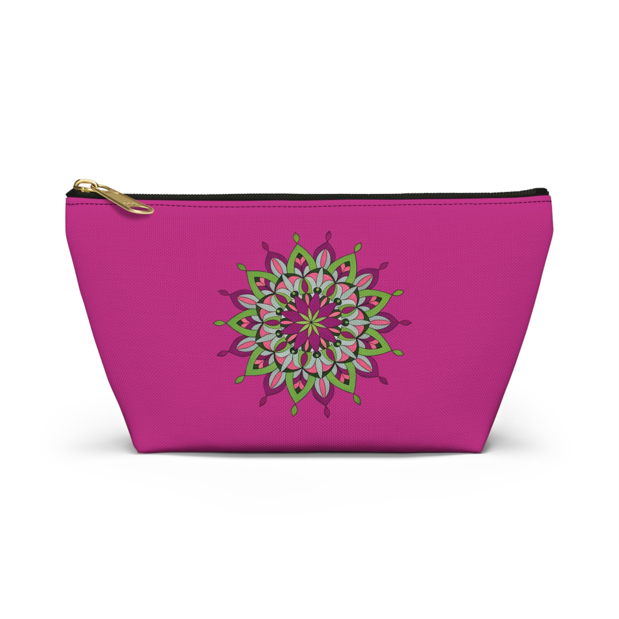 Cali Mandala Art Accessory Pouch — Pink T-Bottom Makeup & Travel Organizer