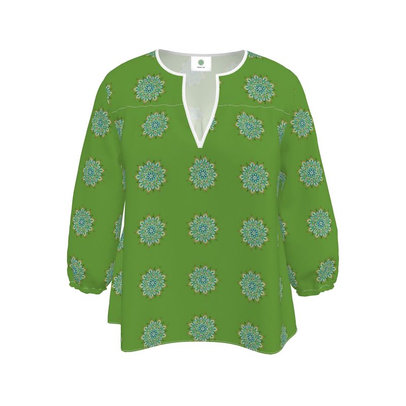 Mary Mandala Women's Blouse by Infinite Hue