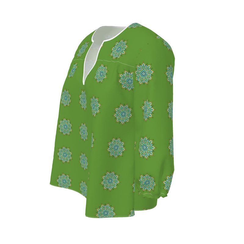 Mary Mandala Women's Blouse by Infinite Hue