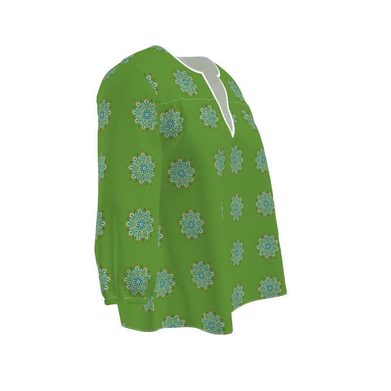 Mary Mandala Women's Blouse by Infinite Hue