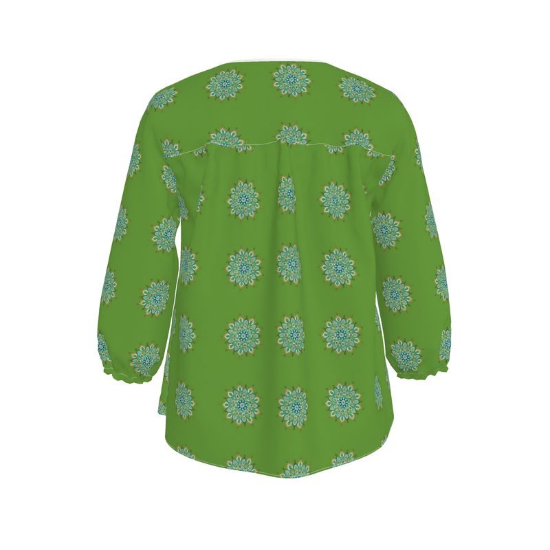 Mary Mandala Women's Blouse by Infinite Hue