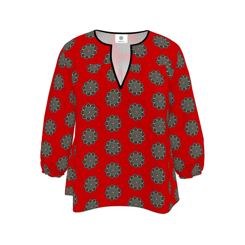 Everlee Mandala Art Women's Blouse by Infinite Hue