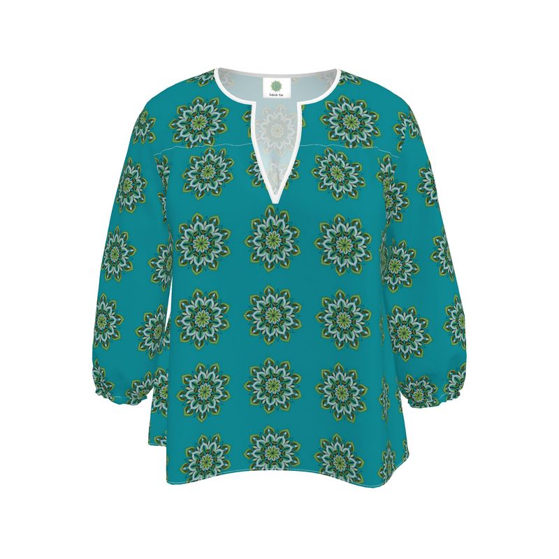 Lynne Mandala Art Women's Blouse by Infinite Hue