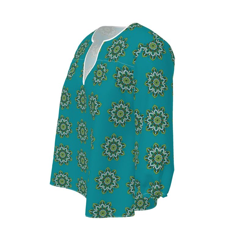 Lynne Mandala Art Women's Blouse by Infinite Hue