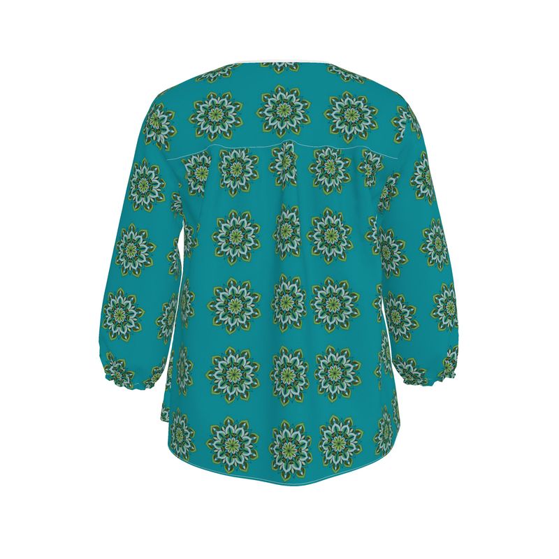 Lynne Mandala Art Women's Blouse by Infinite Hue