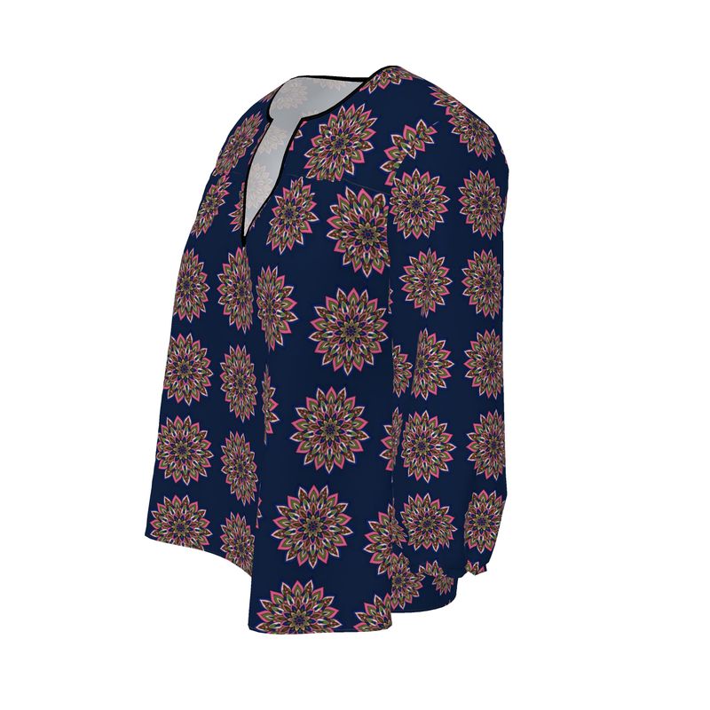 Laura Mandala Art Women's Blouse by Infinite Hue