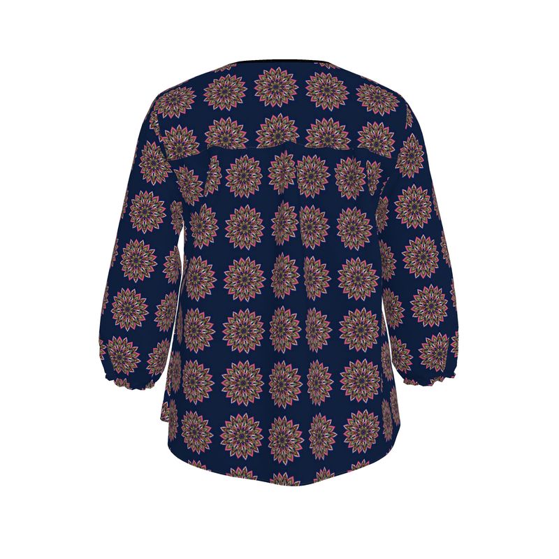 Laura Mandala Art Women's Blouse by Infinite Hue