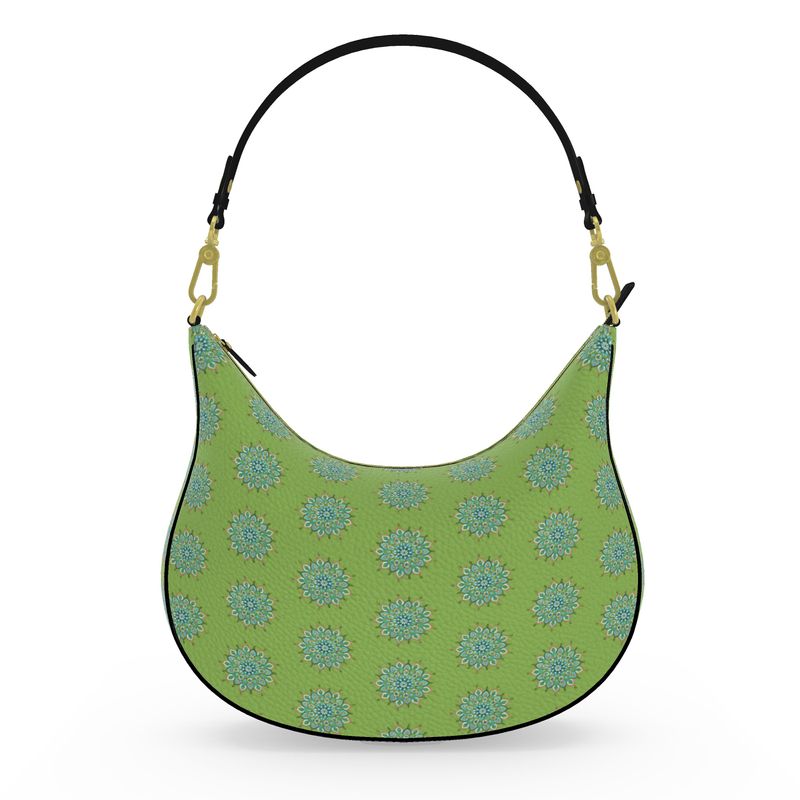 Mary Mandala Curve Hobo Bag by Infinite Hue