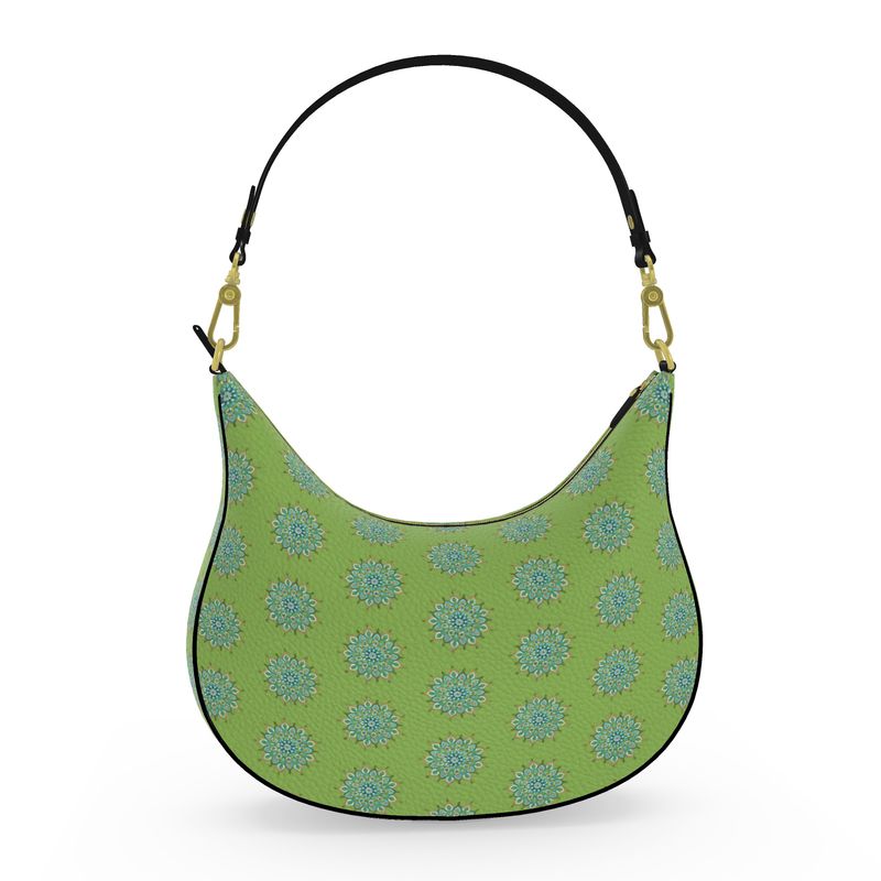 Mary Mandala Curve Hobo Bag by Infinite Hue