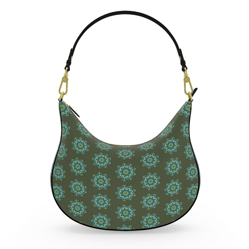 Lynne Mandala Art Curve Hobo Bag by Infinite Hue