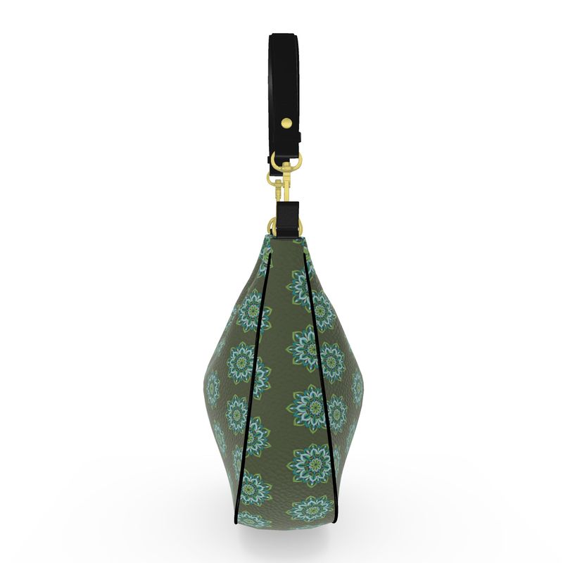 Lynne Mandala Art Curve Hobo Bag by Infinite Hue