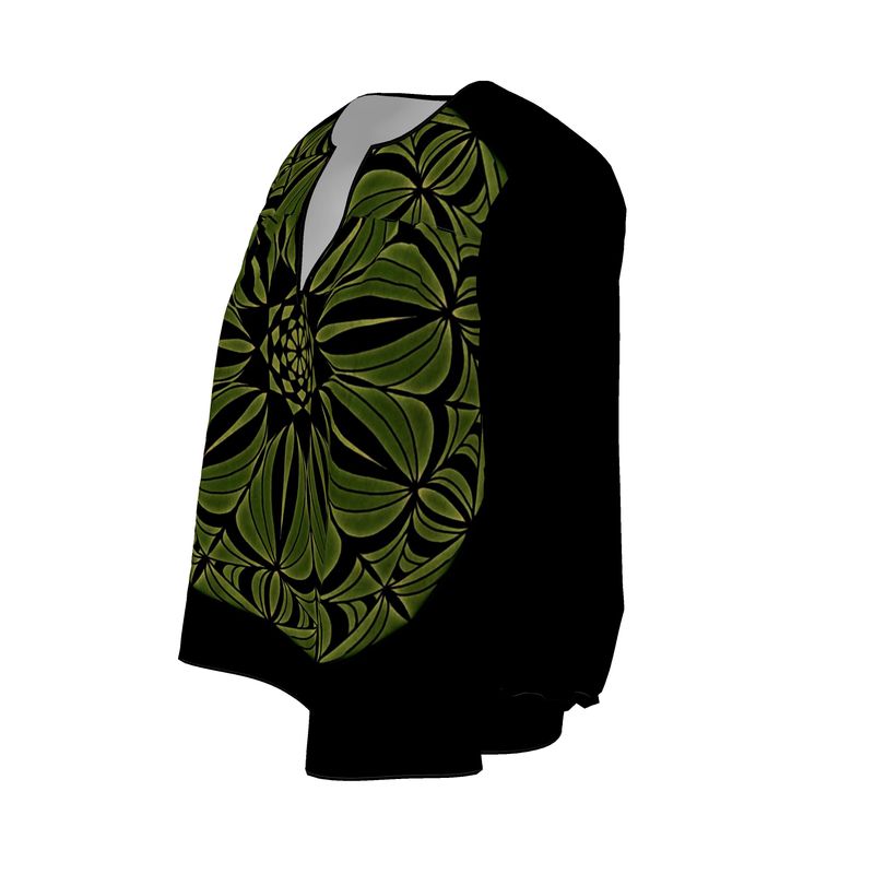 Romina Mandala Women's  Blouse by Infinite Hue