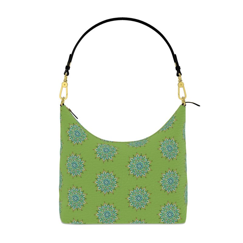 Mary Mandala Square Hobo Bag by Infinite Hue