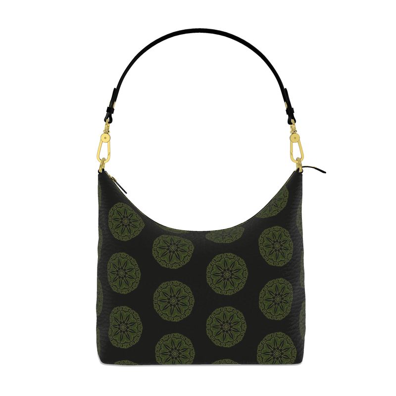 Romina Mandala Square Hobo Bag by Infinite Hue
