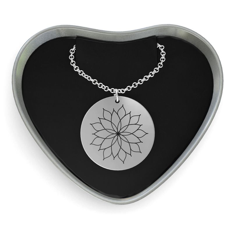 Clara Mandala Sterling silver necklace by Infinite Hue