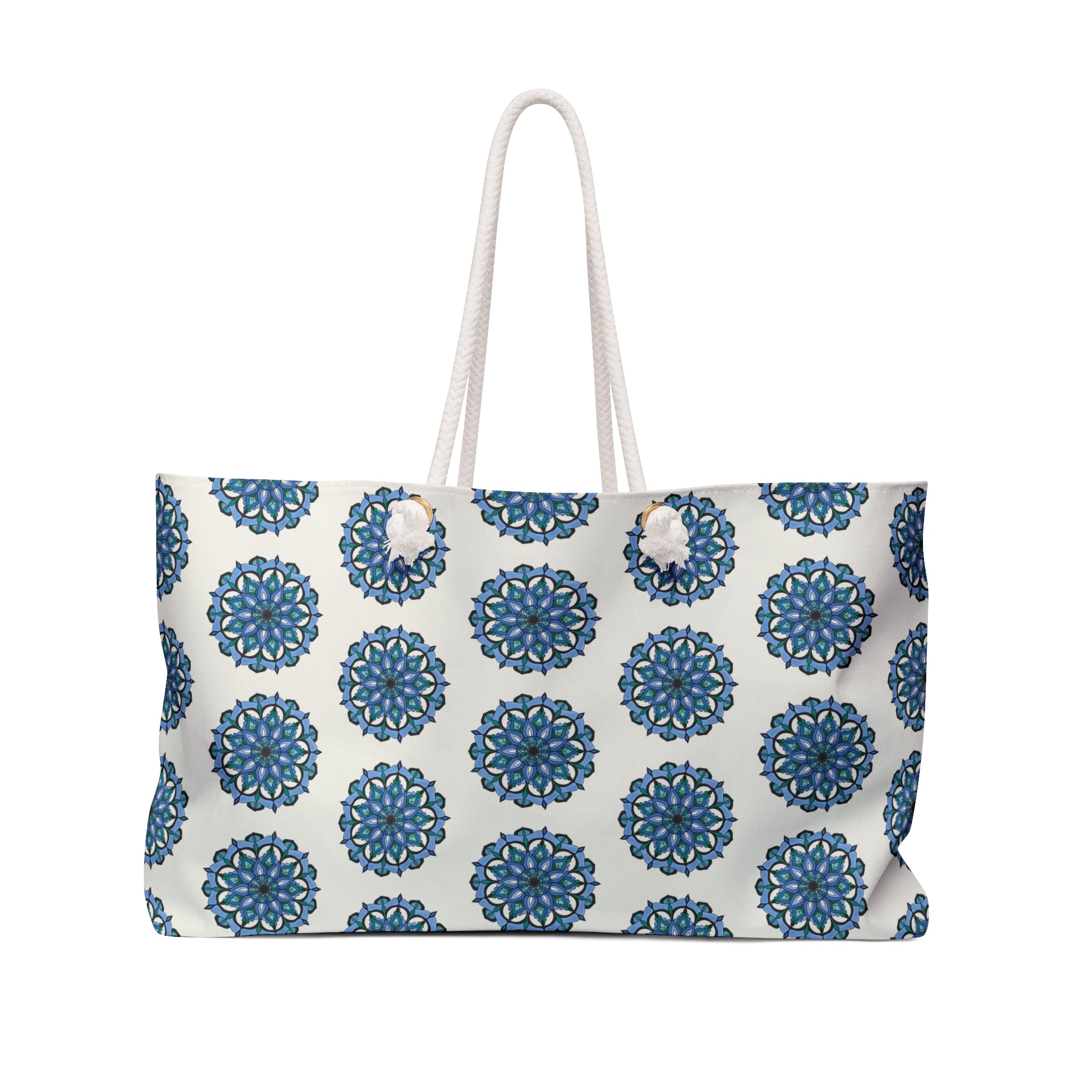 Leilani Blue Mandala Pattern Weekender Bag — Beach & Travel Tote
